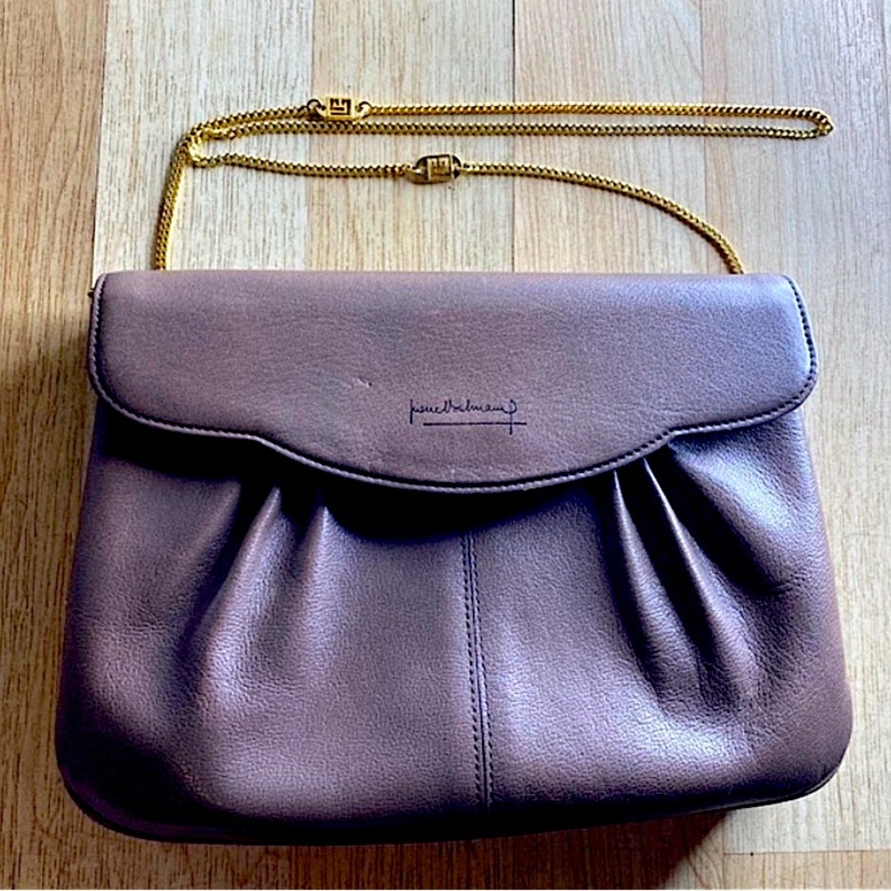 Balmain leather clutch